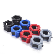 Colorful Weightlifting Lock Barbell Clips Clamp Barbell Collar For wholesale